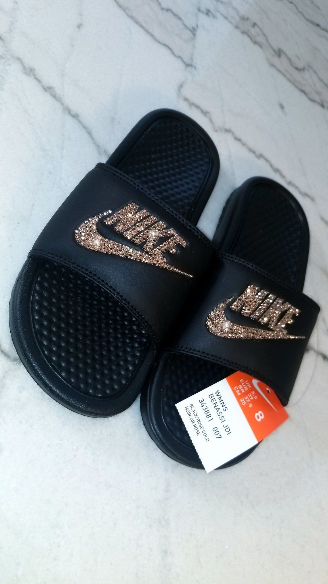 Womens Nike Benassi Jdi Gold White Cheap Sale 343881-108