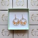 Pressed Flower Hoop Earrings | cottagecore style jewellery, handmade high quality comfortable earrings 