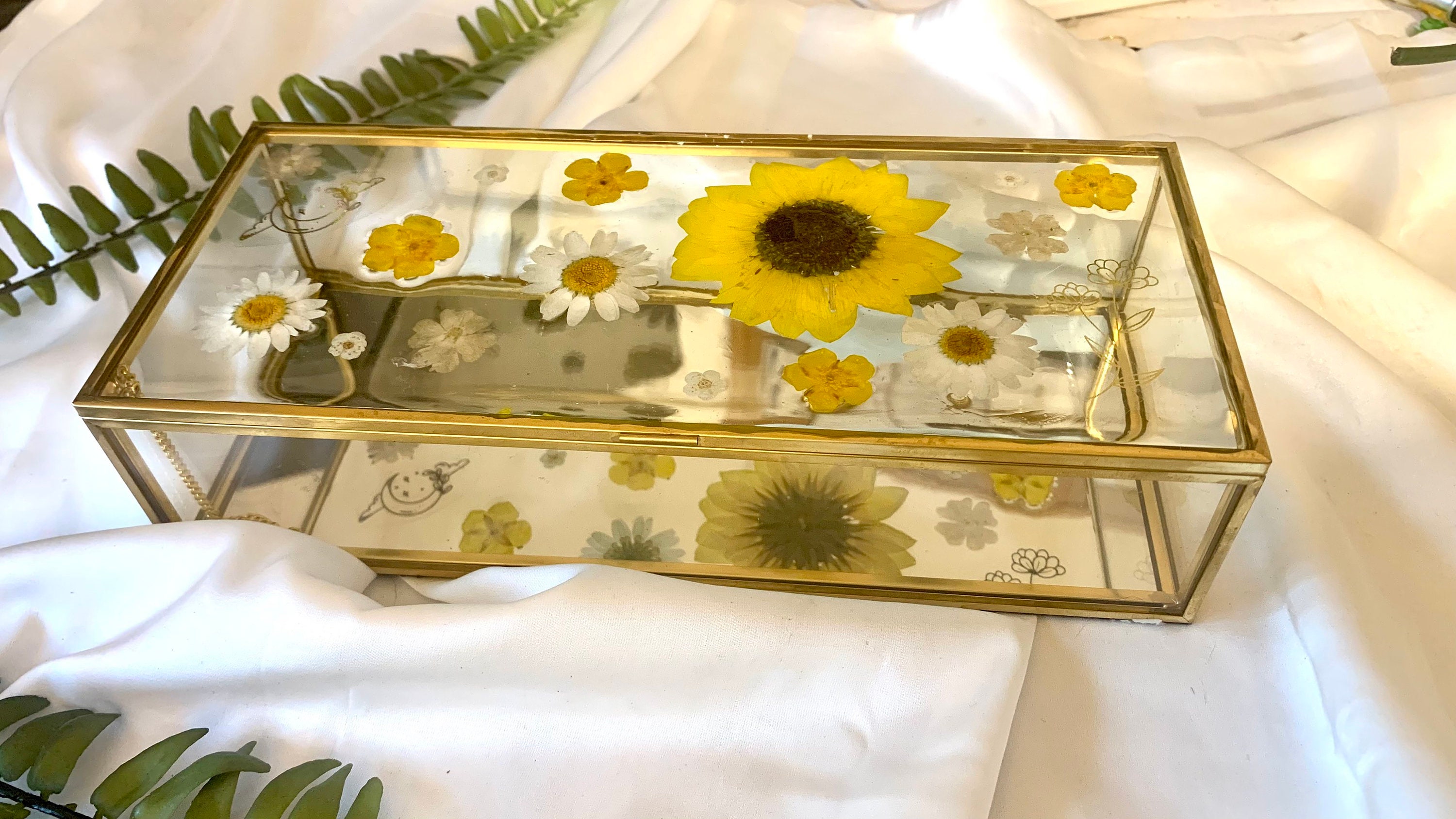 Pressed Flower Jewellery Box jewelry box trinket box Etsy