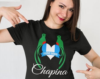 Camisa guatemalteca para mulheres, camisa Chapina, camisa Guatemala, orgulho Guatemala, camisas Guatemala
