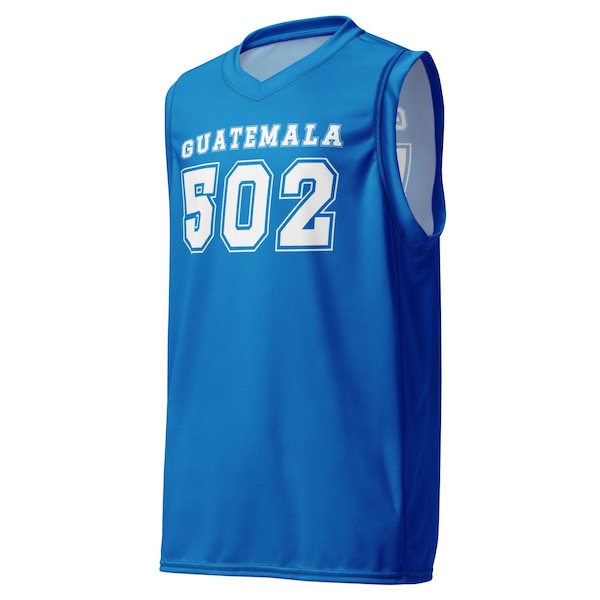 502 Guatemala Recycled unisex basketball jersey, Guatemala Area Code 502 Jersey, 502 Guatemalan Gift For Men & Women