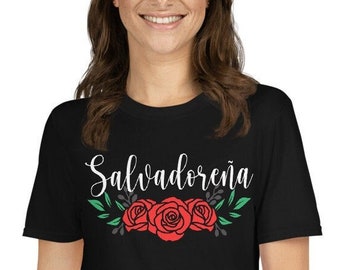 Salvadorena Tshirt, El Salvador T-shirt, El Salvador Woman's T shirt, Salvi Gifts for Women's