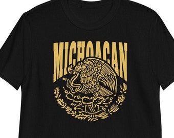 Camisa Michoacan, camiseta do estado mexicano de Michoacan, presentes de Michoacan