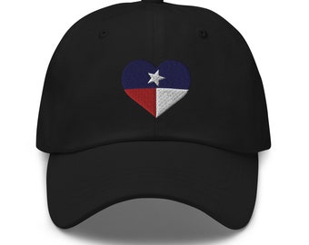 Sombrero bordado de Texas, sombrero de papá tejano, gorra de béisbol de Texas, sombrero de Texas