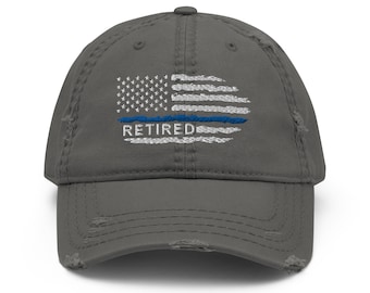 Thin Blue Line Retraité USA Flag Police Hat