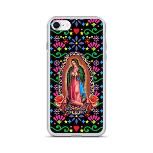 Virgin Mary iPhone Hülle, iPhone Hülle Geschenk für Katholiken, Mutter Maria Handytasche für iPhone