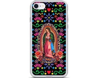 Virgin Mary iPhone Hülle, iPhone Hülle Geschenk für Katholiken, Mutter Maria Handytasche für iPhone