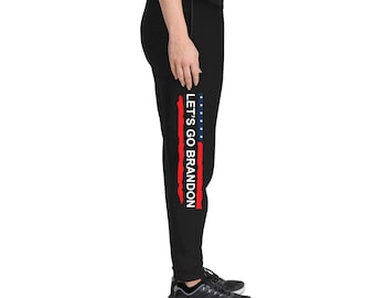 Let's Go Brandon Unisex Joggers, Lets Go Brandon Sweatpants, FJB joggers, FU46 sweatpants, Republican joggers, Political sweatpants