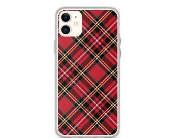 Rote Karierte iPhone 12 Hülle, iPhone XS Max, iPhone 12, iPhone SE, iPhone 12 Hüllen, Weihnachtsgeschenke