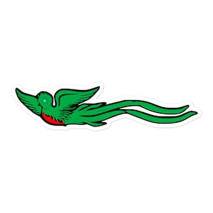 Guatemala Quetzal Sticker, Guatemalan Quetzal Decal, Quetzal Bird Bubble-free stickers