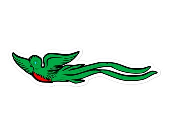Guatemala Quetzal Sticker, Guatemalan Quetzal Decal, Quetzal Bird Bubble-free stickers