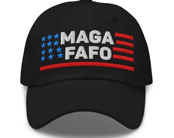 F Around and Find Out, gorra FAFO, gorra con la bandera de FAFO, gorra MAGA, gorra con la bandera estadounidense, gorra clásica de béisbol de Trump