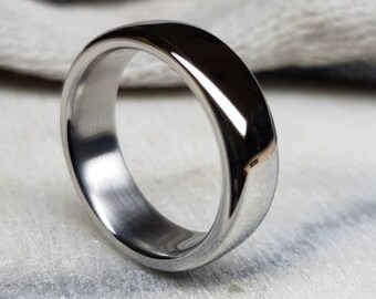 Anelli in acciaio Lucidato a specchio, anallergico e