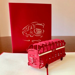 London rote Bus Pop-up-Karte, London Rebus Karte Souvenir Geburtstagskarte
