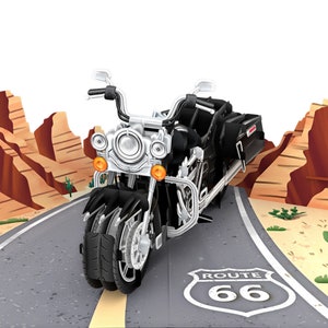 Tarjeta desplegable de moto personalizada, tarjeta del día del padre, tarjeta de cumpleaños de moto para él, tarjeta de felicitación para amantes de las motos, tarjeta deportiva para papá