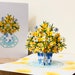 Personalised Daffodils pop up card, 3D daffodil card for any occasion, butterfly birthday, thank you card 