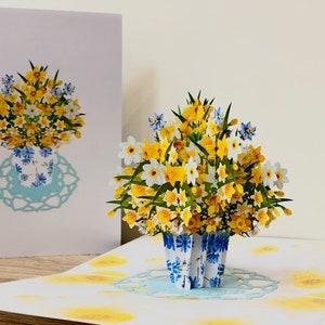 Sunshine Blossoms 3D Daffodil Pop-Up Card for Mothers Day image 2