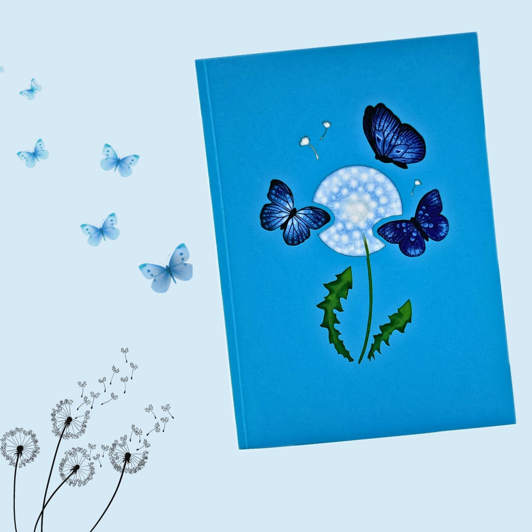 Carte 3d les papillons : papeterie-cartes-3d par dupapierdubonheur