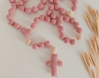 Crochet Rosary pattern - Amigurumi Rosary pattern - Terço de parede crochê - Receita Terço crochê / amigurumi - English, Portuguese, Spanish