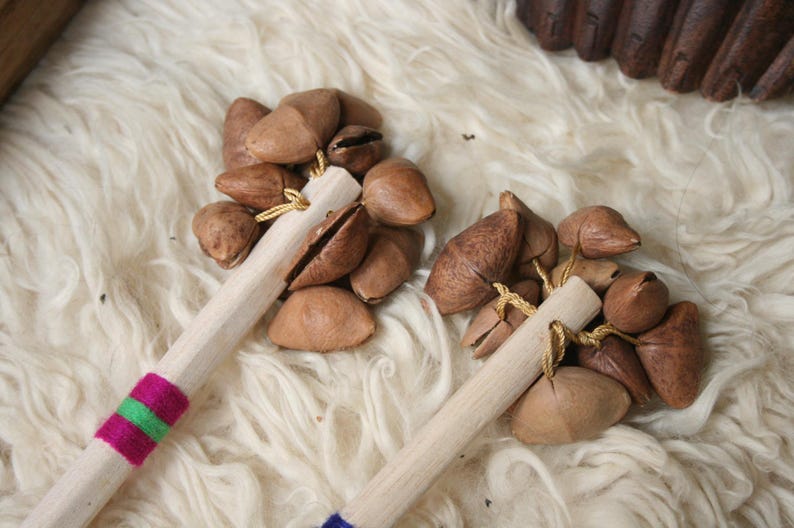 Chajchas Kanari Shaker Seed Instrument. Shamanic Tool. Maracas Chach ...