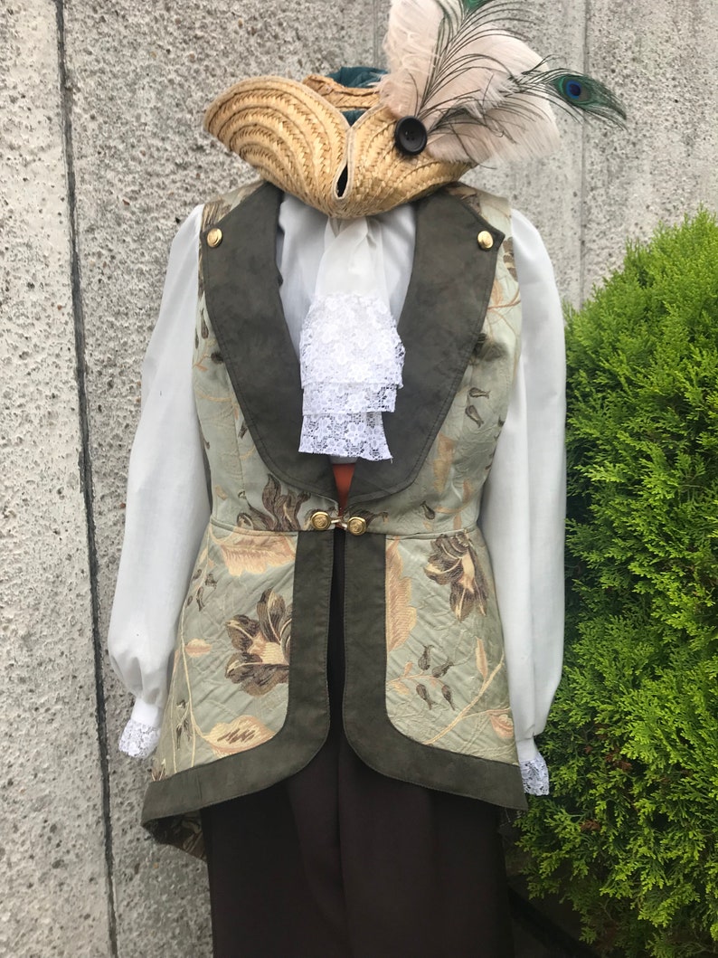 Ladies Brocade Waistcoat Pirate Privateer Steampunk - Etsy