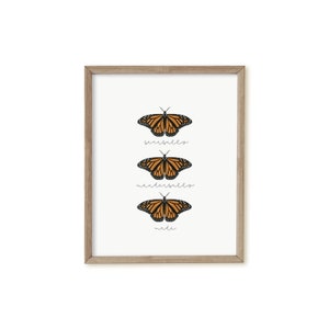 Fearfully & Wonderfully Made, Butterflies Printable, Digital Download Christian Wall Art