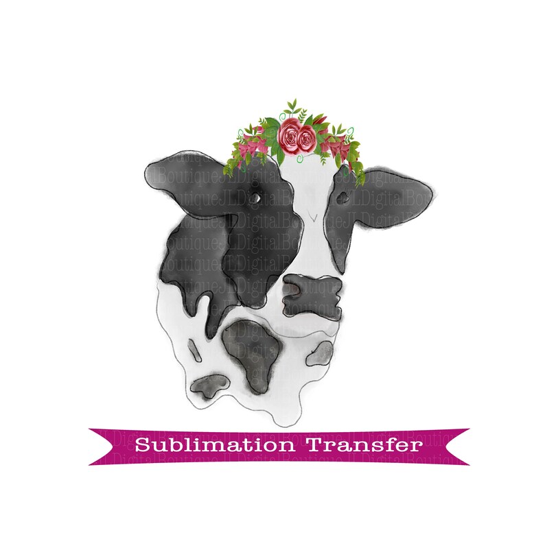 Download Cow Watercolor Cow Kids Sublimation Transfer Printed Transfer Summer Sublimation Transfer Floral Crown Girls Ready To Press Transfer Kids Crafts Craft Supplies Tools Vadel Com