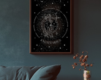 Sagittarius Elegant Wall Poster