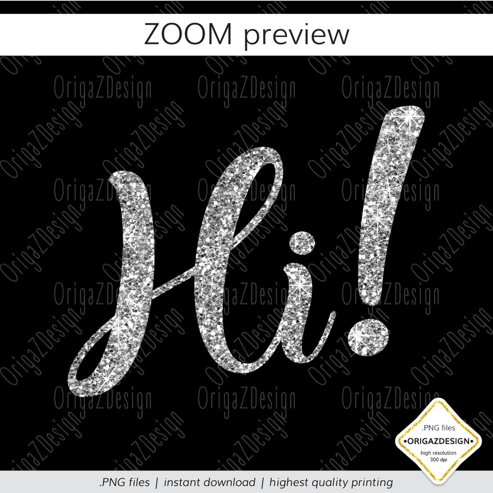 Silver Glitter Alphabet Silver Glitter letters sparkle Etsy