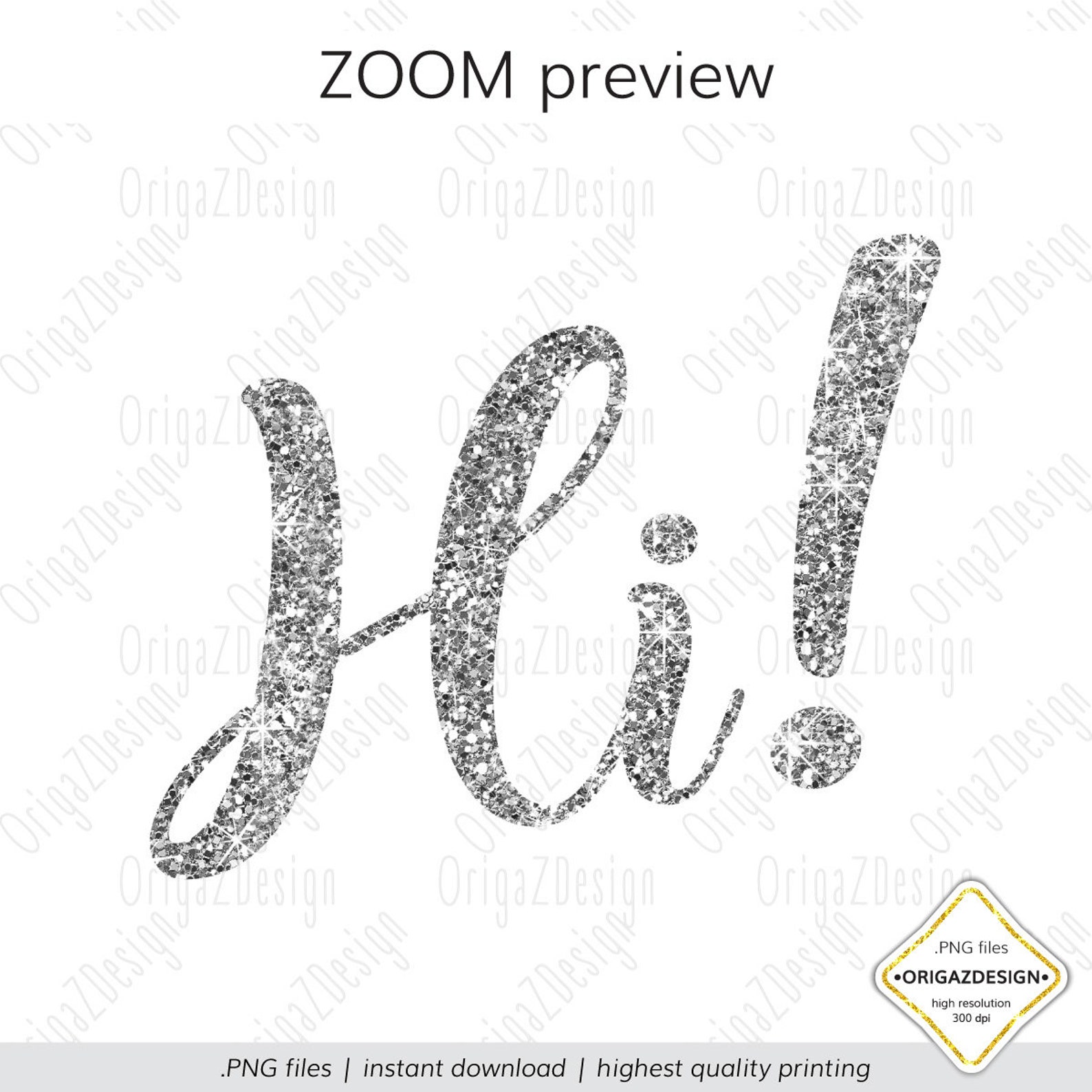 Silver Glitter Alphabet Silver Glitter letters sparkle Etsy