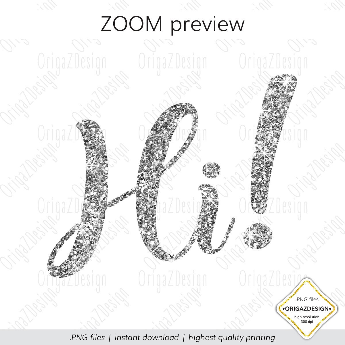 Silver Glitter Alphabet Silver Glitter letters sparkle Etsy