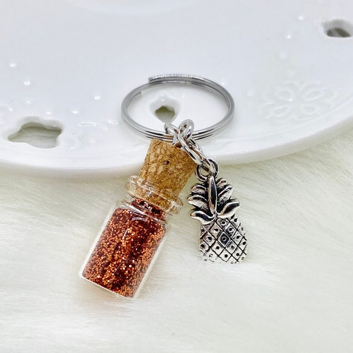 Baby Dust Pineapple Charm Keychain IVF Gift IUI Gift Etsy