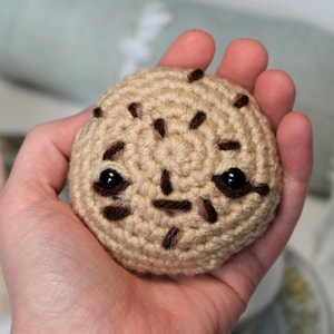 PDF Chocolate Chip Cookie Amigurumi With a little Tongue- Easy Crochet Pattern for beginners with a Youtube Video to Follow