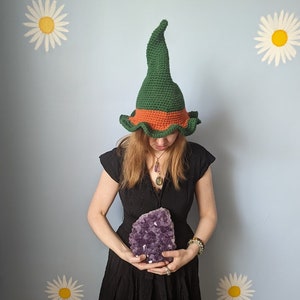 Garden Fairy Witch Hat PDF CROCHET PATTERN image 3