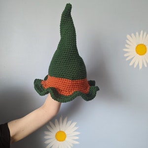 Garden Fairy Witch Hat PDF CROCHET PATTERN image 6