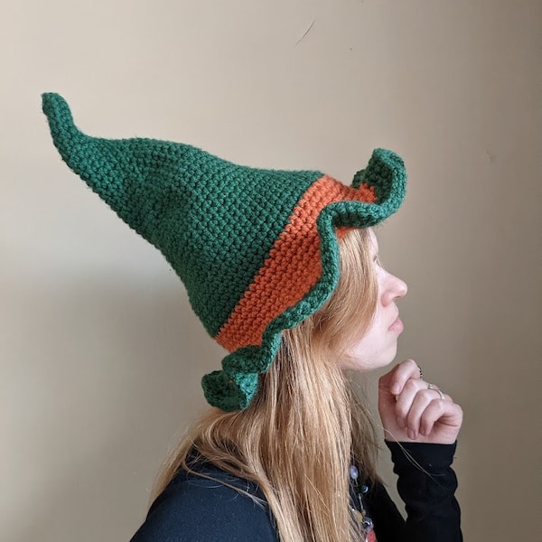 Garden Fairy Witch Hat PDF CROCHET PATTERN