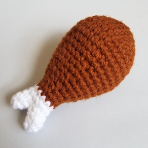 Crochet Chicken Drumstick Amigurumi PDF Pattern