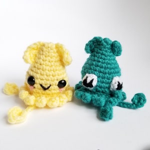 PDF PATTERN  2018 Old Fashioned Baby Squid Amigurumi Crocheted