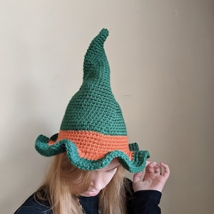 Garden Fairy Witch Hat PDF CROCHET PATTERN image 2