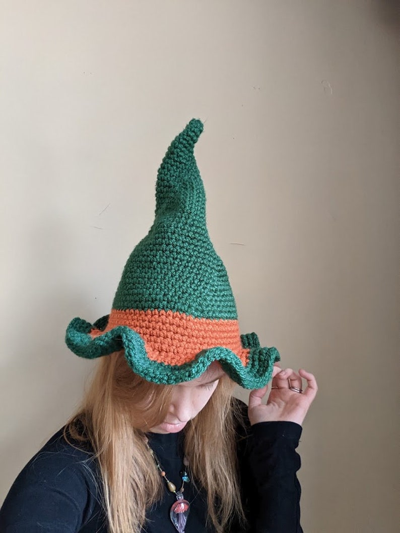 Garden Fairy Witch Hat PDF CROCHET PATTERN image 2