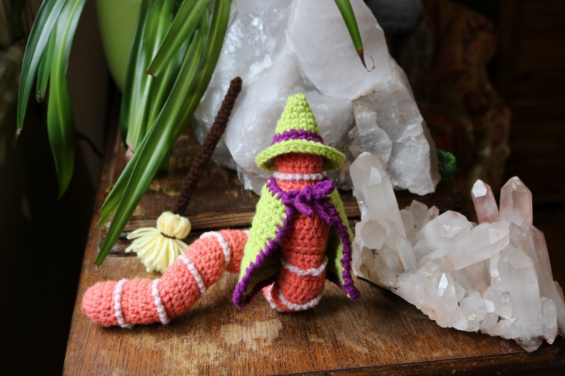 Crochet Pattern Dress Up Earth Worm Wormy earthworm