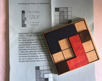 L-Spiel aus Holz, Strategiespiel