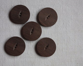 5 Holzknöpfe, Partridge 15 mm, 18 mm, 23 mm, 25 mm, 28 mm oder 35 mm