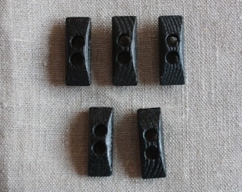 5 Holzknebel aus Esche, Knebelknopf, 31 mm