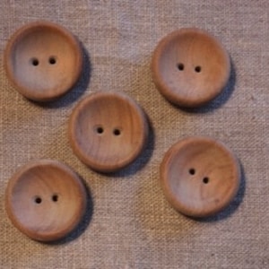 5 Holzknöpfe, 26 mm , 29 mm oder 31 mm