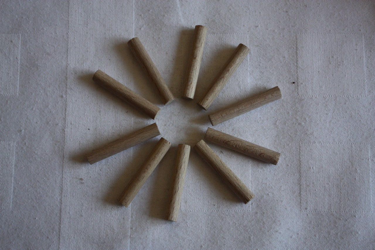 10 bûches courtes / bâches en bois / tiges rondes