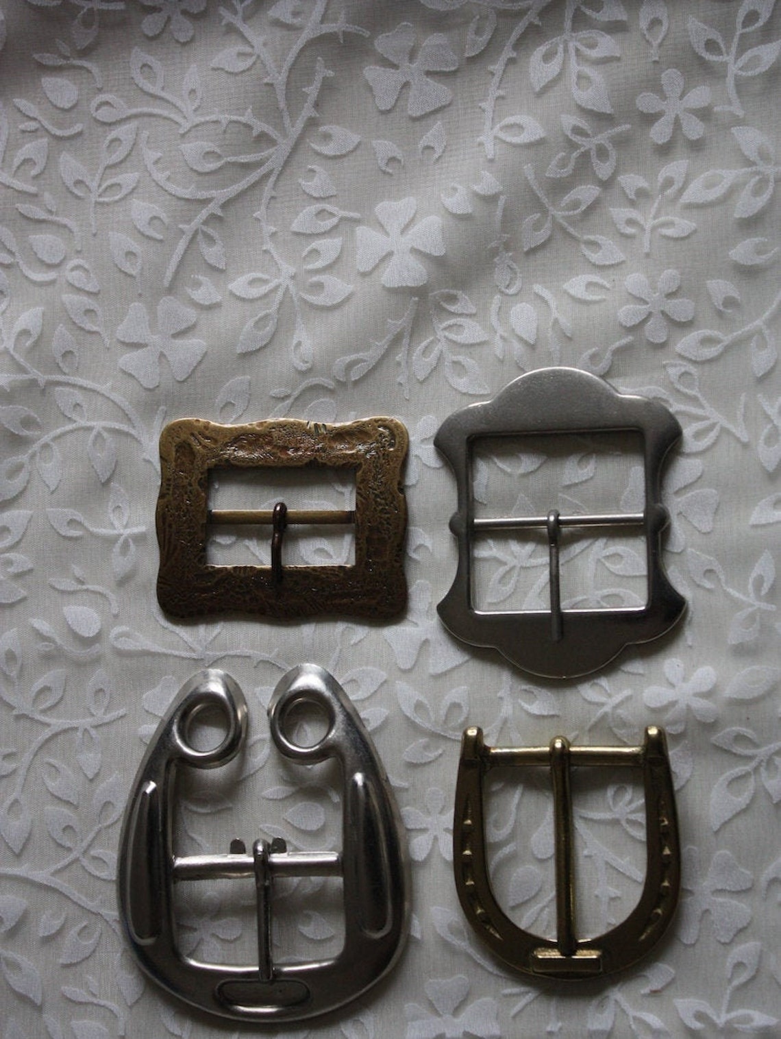4 Belt Clasps Made of Metal Etsy UK