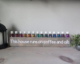 Essential Oil Holder // storage// 15ml // shelf // coffee lover  // doterra