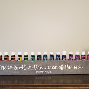 Essential oil block - essential oil storage- oil shelf