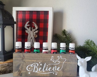 Essential oil holder // oil shelf //15ml // Believe // christmas